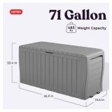 $72 Keter Marvel Plus 71-Gallon Resin Outdoor Storage Box, Light Grey