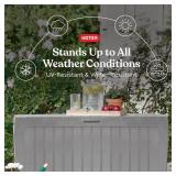 $72 Keter Marvel Plus 71-Gallon Resin Outdoor Storage Box, Light Grey