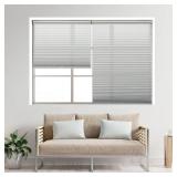 DEZ FURNISHINGS Cordless 1" Light Filtering Pleated Shade, 50x48"