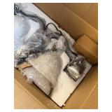 $218 Woodside 24in. 5-Light Bronze Industrial Convertible Chandelier