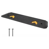 VEVOR Rubber Threshold Ramp 1 Rise, Wheelchair 3.7 ft, Non-Slip