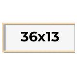 $85 36x13 Natural Wood Frame | UV Acrylic, Backing, Hardware