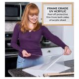 $85 36x13 Natural Wood Frame | UV Acrylic, Backing, Hardware