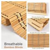 $67 Roman Shades Bamboo Blinds Light Filtering Window Curtains