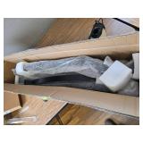 VEVOR Outdoor Step Handrails for 2 3 Steps, Wrought Iron Black