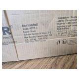 VEVOR Outdoor Step Handrails for 2 3 Steps, Wrought Iron Black