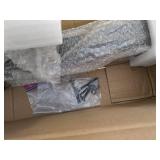 VEVOR Outdoor Step Handrails for 2 3 Steps, Wrought Iron Black