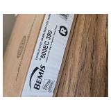 Bemis Lift-Off Wood Round Toilet Seat, White, 19 x 15.12 in