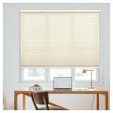 DEZ FURNISHINGS Cordless 1.5" Light Filtering Cellular Shade Ivory