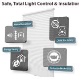 DEZ FURNISHINGS Cordless 1.5" Light Filtering Cellular Shade Ivory