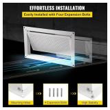 VEVOR Crawl Space Flood Vent, 8"H x 16"W x 2"D, Wall Mounted