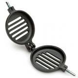 Hamburger Campfire Iron - Handheld Burger Grill by Old Mountain