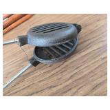 Hamburger Campfire Iron - Handheld Burger Grill by Old Mountain
