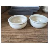 OCS Parts Ivory White Stoneware Onion Soup Bowls, Set of 2, 12 oz