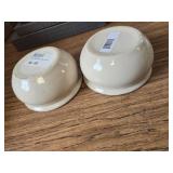 OCS Parts Ivory White Stoneware Onion Soup Bowls, Set of 2, 12 oz