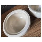 OCS Parts Ivory White Stoneware Onion Soup Bowls, Set of 2, 12 oz