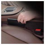 Universal Anti Drop SMulti-Functional Portable Car Seat Side Gap Filler Plug Storage Slot Utuff for Car Seat DARK BROWN