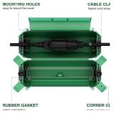 Electrical Cord Connection Box Waterproof Cover Outdoor Power Cord Cover GREEN