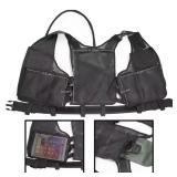 NEW Tactical Mesh Vest & Breathable Molle pouches fixed Universal Fit Adjustable