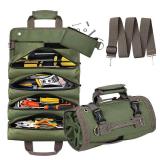 Hardware Tool Roll Bag Electrician Car Hanging Storage Tool Box Bag - GREEN