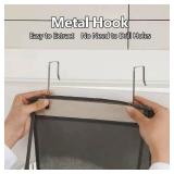 Door Hanging Organizer with 4 Pockets  for Shoes Purse and Toys No-Drill GRAY