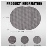 Cubeway 7-Inch Hook-and-Loop Drywall Sander Mesh Discs - 15 Pack