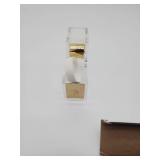 Clear Acrylic Tape Dispenser with Gold Accents