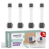 Wappa Baby Double Safety Locks 4-Pack