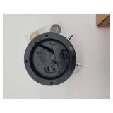 Cloudnola Glam Metal Alarm Clock Gold, 4.3 inch Diameter, Battery Operated Quartz Movement, Silent Non Ticking