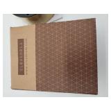 Cloudnola Glam Metal Alarm Clock Gold, 4.3 inch Diameter, Battery Operated Quartz Movement, Silent Non Ticking