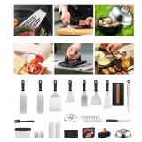 NEW 34PCS Griddle Accessories Kit for Outdoor Barbecue Grilling BBQ