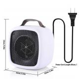 NEW Small Space Heater 500W Personal Desktop Heater 360 Heat