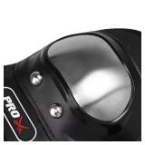 NEW Racing 4Pcs Steel Adults Elbow Pads and Knee Pads with Shin Guards