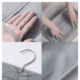 8 Pocket Hanging Purse Organizer for Closet, Bag Organizer Storage GRAY