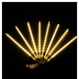NEW Meteor Shower Led Lights 8 Tubes Waterproof. Total 10 ft