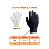 NEW Disposable Nitrile Cotton Black Bbq Grill Gloves Heat Resistant 100ct LARGE