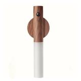 NEW Indoor Wireless Magnetic USB Rechargeable Smart Indoor Motion Sensor Wall Light WALNUT