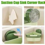 NEW Kitchen Sink Corner Suction Storage and Drainer Basket YELLOW