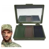 Camo-Compac 3-Color Hunting Face Paint Kit – Long-Lasting, Pocket-Size Camo