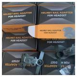 Tactical Helmet Headset Rail Adapter Accessories Multi-angle For FAST/WENDY BLACK