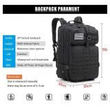 NEW Large Tactical Backpack Molle Assault Pack Waterproof Military Rucksack 45L GREEN