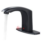 Gangang Automatic Sensor Touchless Bathroom Sink Faucet with Hole Cover Plate and Water Mixer Valve