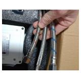 Gangang Automatic Sensor Touchless Bathroom Sink Faucet with Hole Cover Plate and Water Mixer Valve