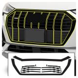 BOGAR TECH DESIGNS Front Chrome Delete Overlay Compatible with Audi Q3 2019-2025, Gloss Black