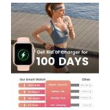 Fitness Smart Watches for Women Men: 1.85 Smart Watch with 30 Days+ Battery Life Make/Recive Call Heart Rate SpO2 Sleep Monitor 120+ Sport IP68 Waterproof Fitness Tracker Watch Reloj Inteligente