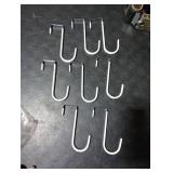 FYY Over the Door Hooks, 8 Pack Door Hangers Hooks with Rubber Prevent Scratches Heavy Duty Organizer Hooks for Living Room, Bathroom, Bedroom, Kitchen Hanging Clothes, Towels, Hats, Coats, Bags White