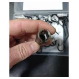 TAIHUIMY 30 PCS Q-Hanger Hooks with Safety Buckle, Windproof Screw Wall Ceiling Hooks for Outdoor String Lights Hanging Christmas Lights, Plants, with 1 Wing Nut Driver (Black, 30 Pack)