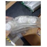 Maxdot 4 Pack 1L Collapsible Travel Water Bottles with Clip 33 oz Clear Foldable Water Pouch Container Bag for Hiking Backpacking Camping Travel Emergency