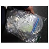 MNIENT Wall Mounted Lighted Makeup Mirror, 8 Rechargeable Double-Sided Light up Magnifying Mirror 1x/10x, 3 Color Led Vanity Mirror with Lights, Touch Dimmable 360° Rotation Foldable-Nickel