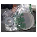 MNIENT Wall Mounted Lighted Makeup Mirror, 8 Rechargeable Double-Sided Light up Magnifying Mirror 1x/10x, 3 Color Led Vanity Mirror with Lights, Touch Dimmable 360° Rotation Foldable-Nickel